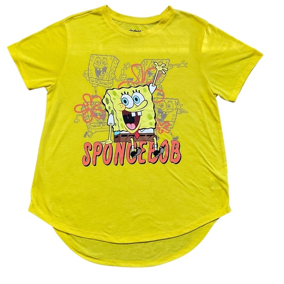 Nickelodeon SpongeBob Graphic Tee Yellow Women’s XL T-shirt - Picture 1 of 6
